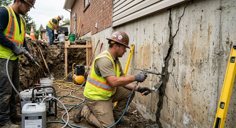 Cracked Foundation Repair in Anaheim, CA
