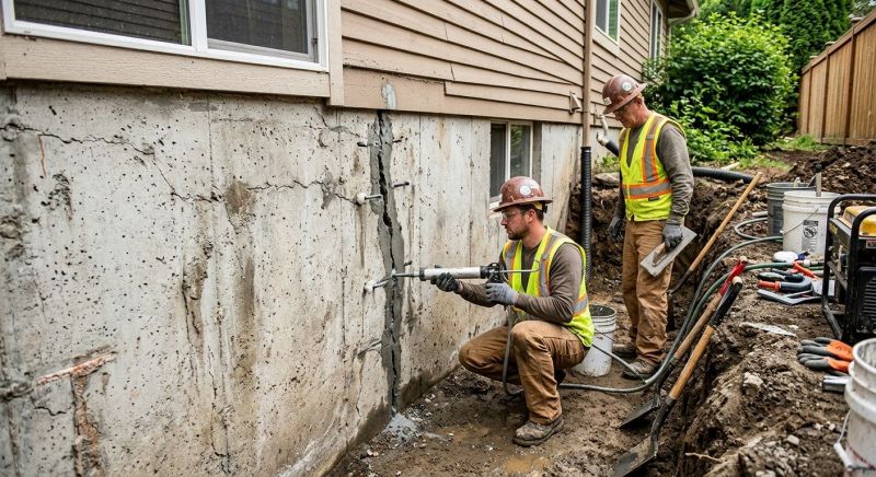 Cracked Foundation Repair in Downey, CA
