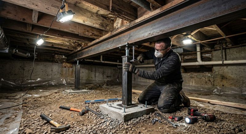 Crawlspace Structural Repair in Pomona, CA