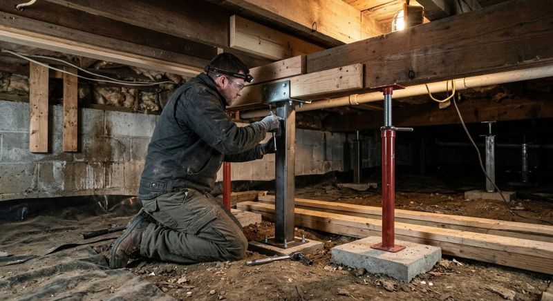 Crawlspace Structural Repair in Pomona, CA