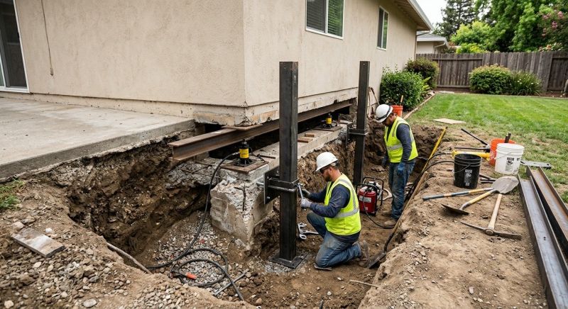 Foundation Pier Repair in Pomona, CA