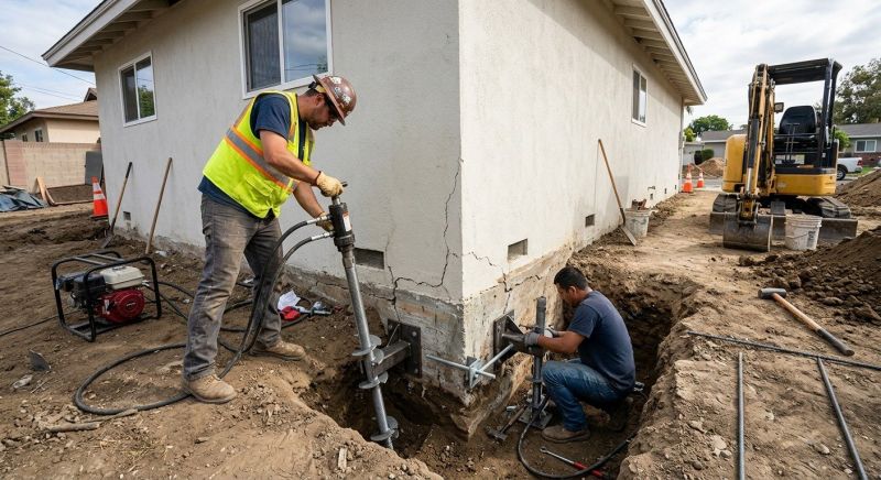 Foundation Stabilizing in Corona, CA