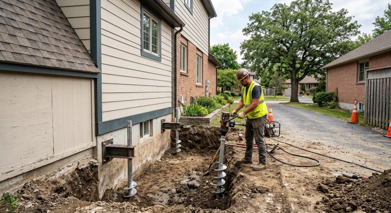 Helical Piers Installation in Pomona, CA