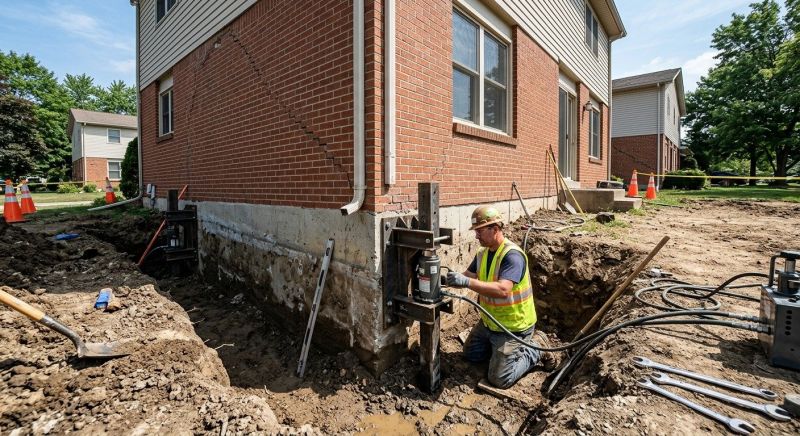 Sinking Foundation Repair in Bell, CA