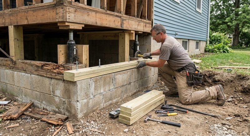Sinking Foundation Repair in La Habra, CA