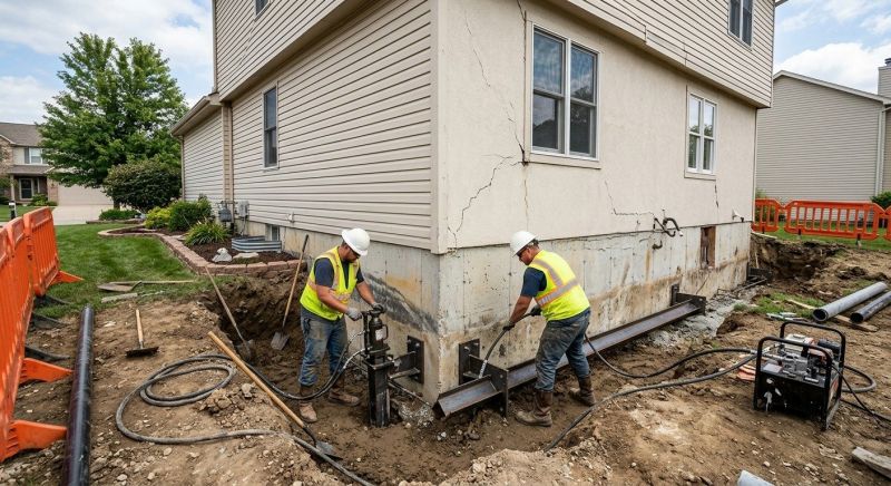 Sinking Foundation Repair in Orange, CA