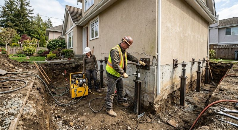 Sinking Foundation Repair in Pasadena, CA